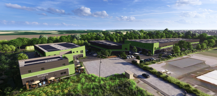 Local d'activité neuf de 257 m², avec espace de bureau, à vendre : Photo 1