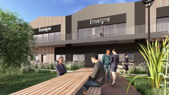 Local d'activité neuf de 283 m², avec espace de bureau, à vendre : Photo 3