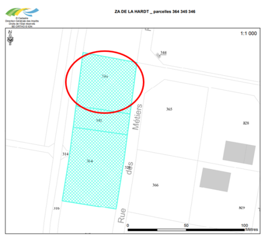 ZA de la Hardt - Terrain de 21,4 ares à vendre (parcelle 346) : Photo 1